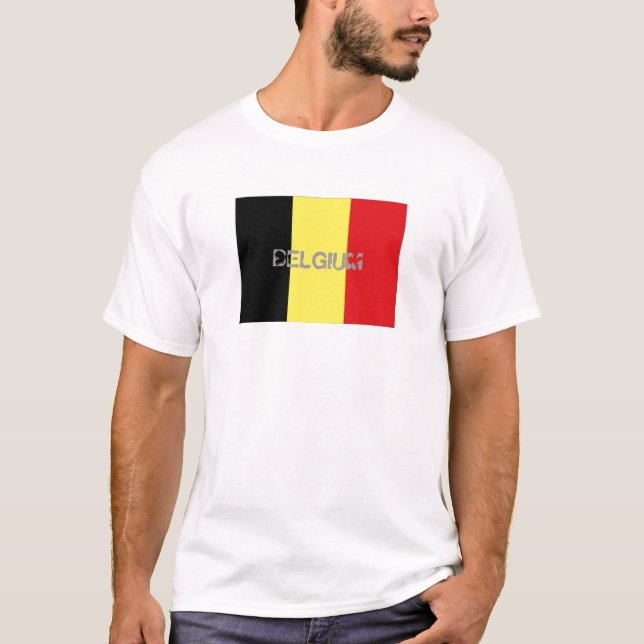 Belgium flag souvenir t-shirt (Front)