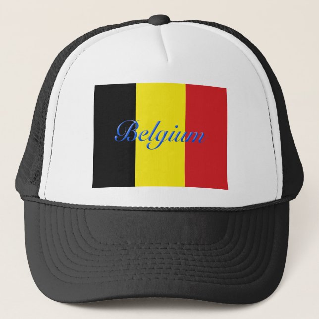 Belgium flag trucker hat (Front)