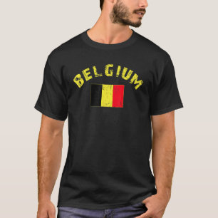 Belgium Flag Vintage Belgium Belgium National Flag T-Shirt