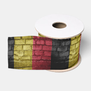 Belgium flag wall grosgrain ribbon