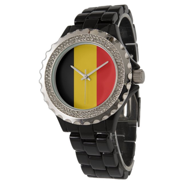 Belgium flag watch (Angled)