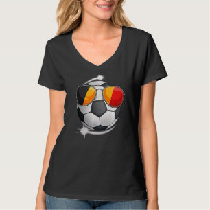 Belgium Football Fan Sunglass Soccer Belgian T-Shirt