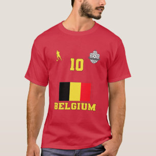 Belgium Football Soccer National Team #10 T-Shirt