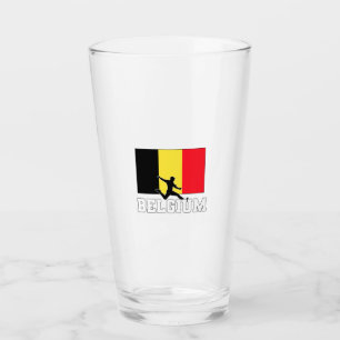 Belgium Football Soccer National Team Glass