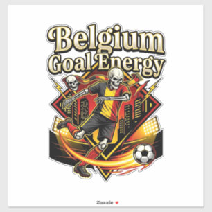 Belgium Goal Energy Skeleton Striker Nations Bold