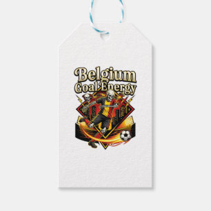 Belgium Goal Energy Skeleton Striker Nations Bold Gift Tags