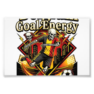 Belgium Goal Energy Skeleton Striker Nations Bold Photo Print