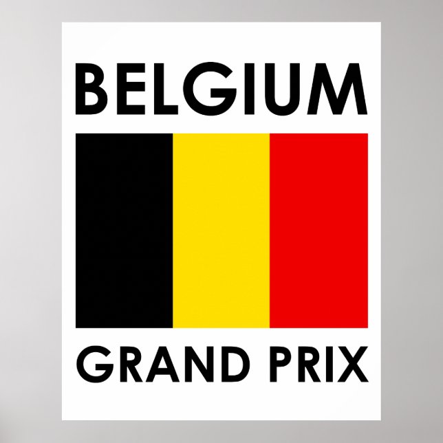 Belgium Grand Prix Poster (Front)