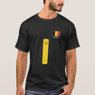 Belgium Human-Flag Letter I Group Matching Belgium T-Shirt