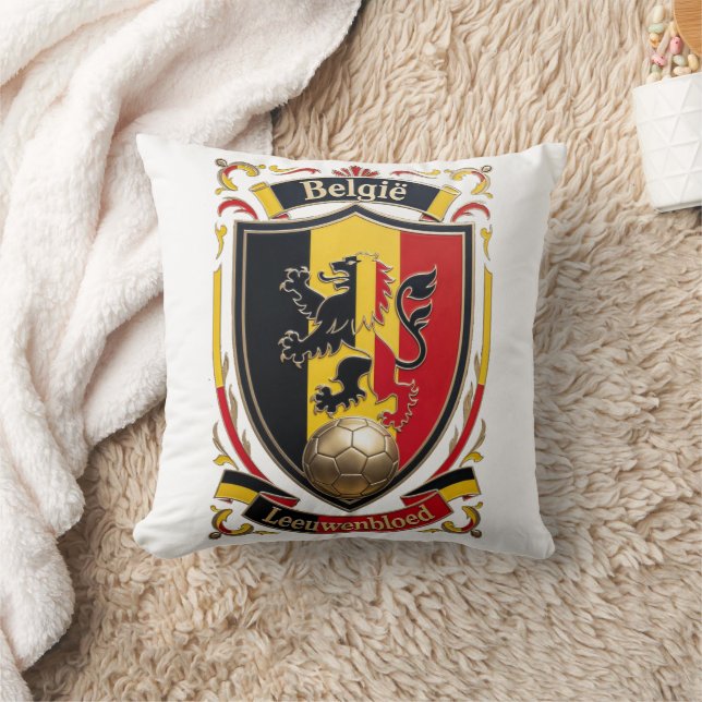 Belgium Lion Spirit, Belgian Bravery Gift Cushion (Blanket)