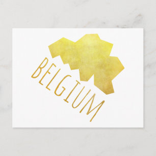 Belgium Map Postcard