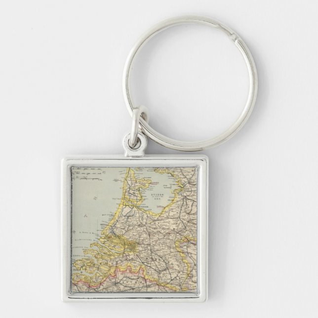Belgium, Netherlands 2 Key Ring (Front)