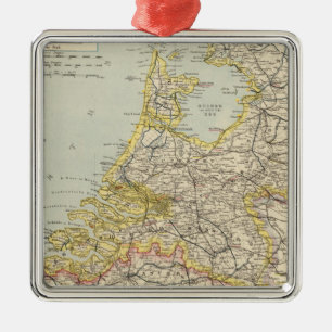 Belgium, Netherlands 2 Metal Tree Decoration