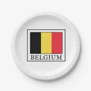 Belgium Paper Plate