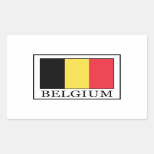 Belgium Rectangular Sticker