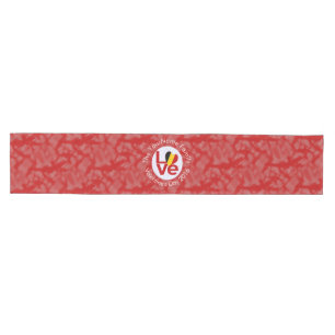 Belgium Red LOVE Flag Personalised Medium Table Runner