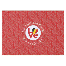 Belgium Red LOVE Flag Personalised