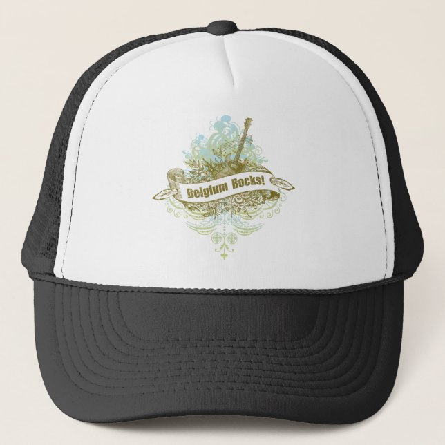 Belgium Rocks Trucker Hat (Front)