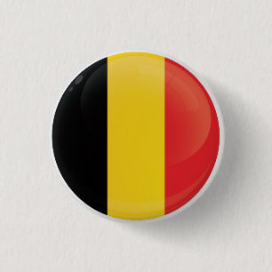 Belgium Round Icon Flag 3 Cm Round Badge