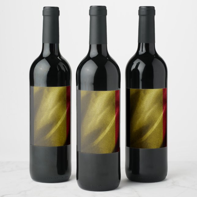Belgium silk flag wine label (Bottles)