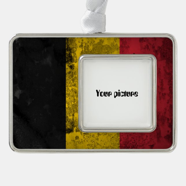 Belgium Silver Plated Framed Ornament (Front)