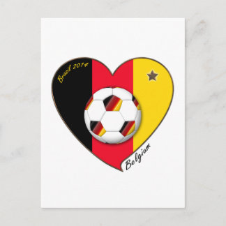 BELGIUM Soccer 2014. Belgian football Postcard