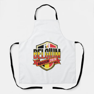 Belgium Soccer 2026 Soccer Bold Country Typography Apron