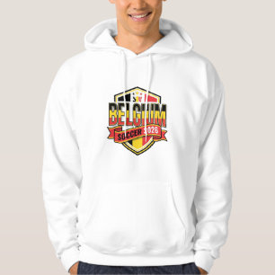 Belgium Soccer 2026 Soccer Bold Country Typography Hoodie