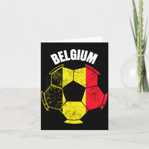 Belgium Soccer Game Player Football Fan Belgian Card