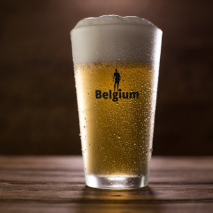 Belgium soccer  glass
