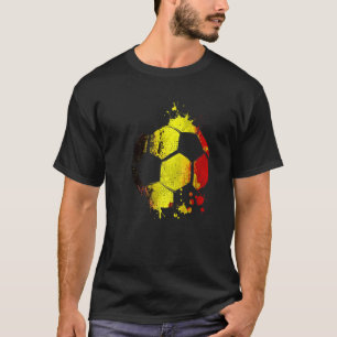 Belgium Soccer Graphic Belgium Flag Football Sport T-Shirt