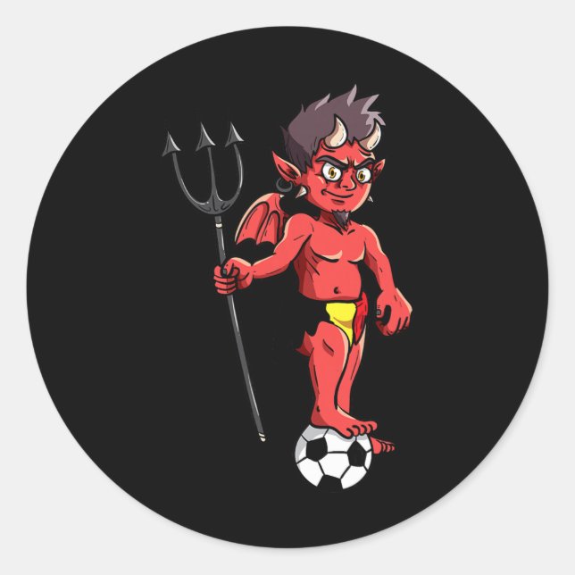 Belgium Soccer Red Devils De Rode Duivels Footll  Classic Round Sticker (Front)