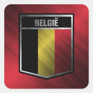 Belgium Square Sticker