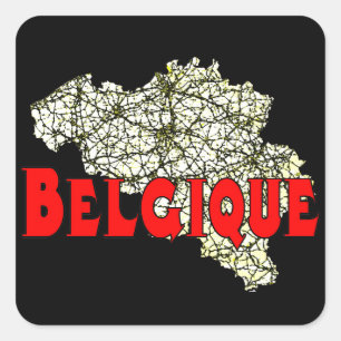 Belgium Square Sticker
