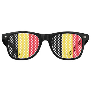 Belgium Sunglasses, Party Shades, Belgian flag Retro Sunglasses