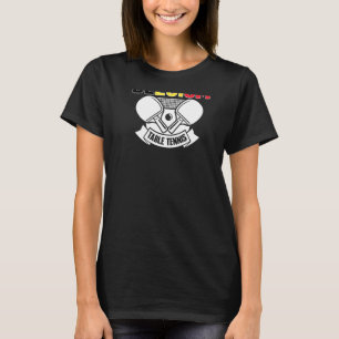 Belgium Table Tennis Support Belgian Ping Pong T T-Shirt