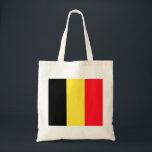 belgium tote bag<br><div class="desc">Flag of Belgium. The national flag of Belgium (Dutch: Vlag van België, French: Drapeau de la Belgique, German: Flagge Belgiens) contains three equal vertical bands of black (hoist side), yellow, and red. The colours were taken from the colours of the Duchy of Brabant, and the vertical design may be based...</div>
