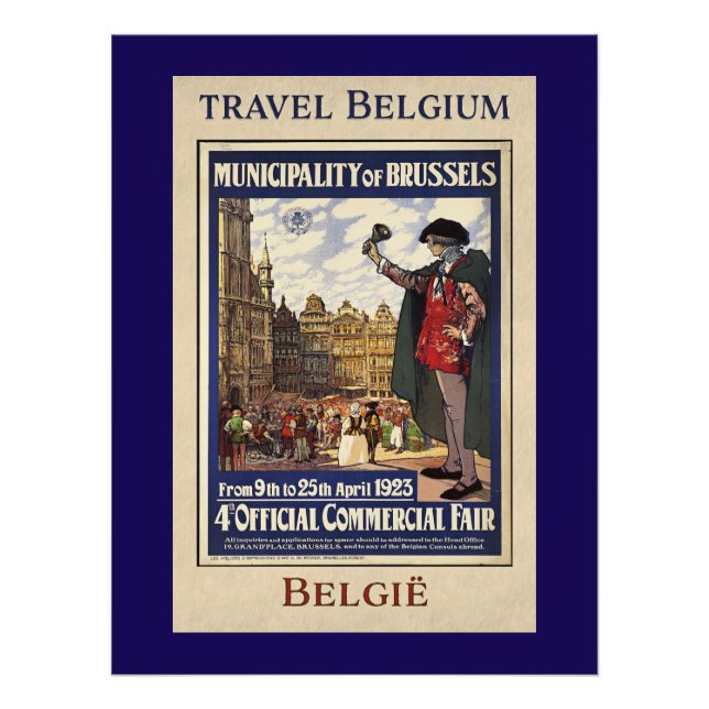 Belgium Travel Poster (1923) (Front)