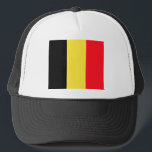 belgium trucker hat<br><div class="desc">Flag of Belgium. The national flag of Belgium (Dutch: Vlag van België, French: Drapeau de la Belgique, German: Flagge Belgiens) contains three equal vertical bands of black (hoist side), yellow, and red. The colors were taken from the colors of the Duchy of Brabant, and the vertical design may be based...</div>