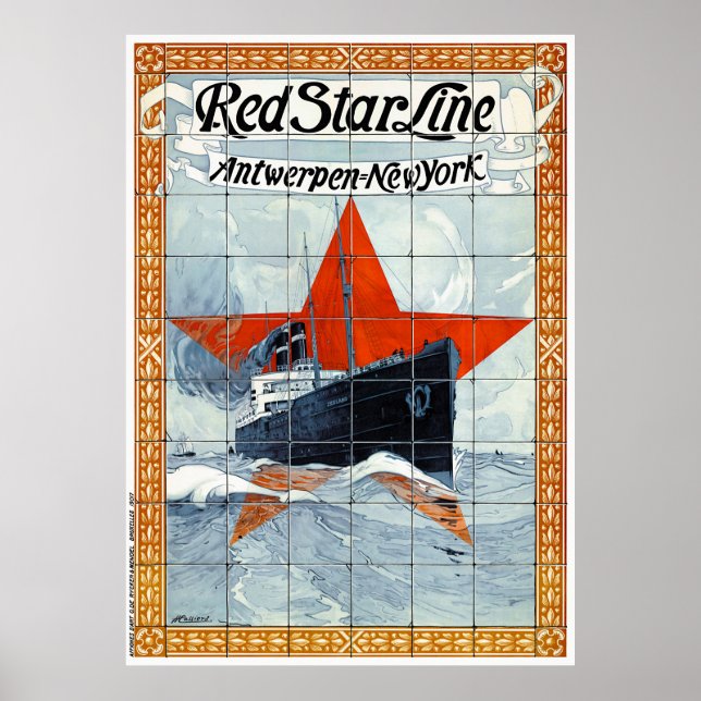 Belgium Vintage Travel Poster Restored (Front)