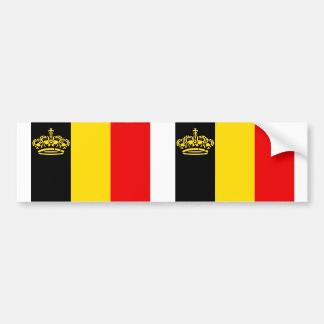 Belgium Yacht Ensign, Belgium Bumper Sticker (Front)