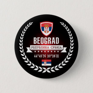 Belgrade 6 Cm Round Badge