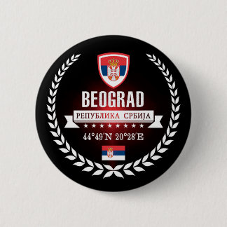 Belgrade 6 Cm Round Badge