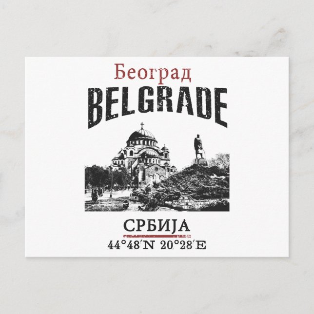 Belgrade Postcard (Front)