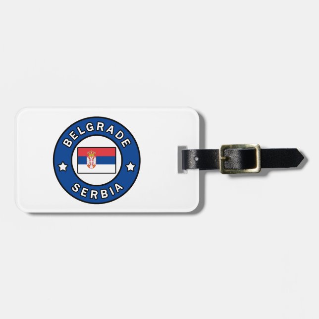 Belgrade Serbia Luggage Tag (Front Horizontal)