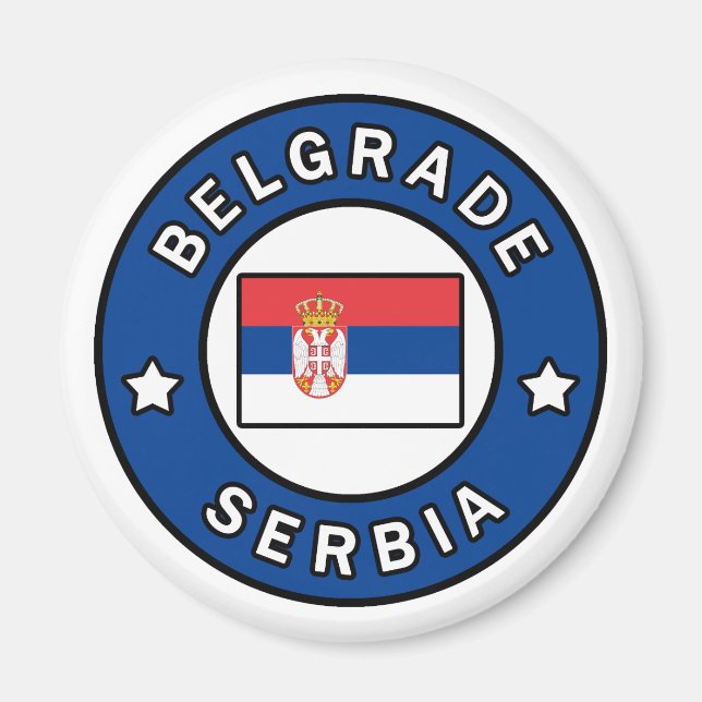 Belgrade Serbia Magnet (Front)