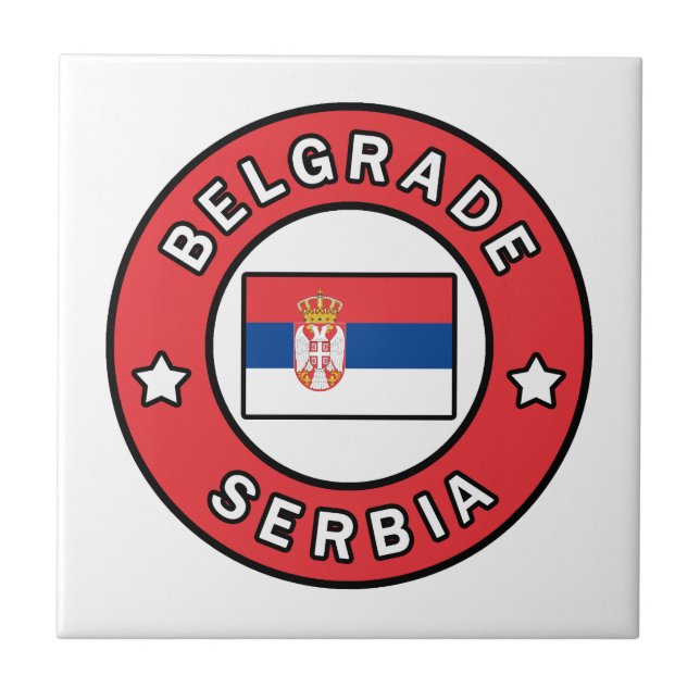 Belgrade Serbia Tile (Front)