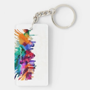 Belgrade Skyline Key Ring