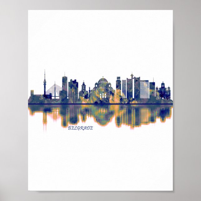 Belgrade Skyline Poster (Front)