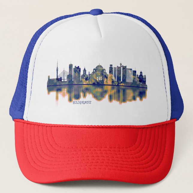 Belgrade Skyline Trucker Hat (Front)